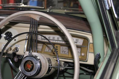 Interior of a Borgward Isabella restored by CSR.