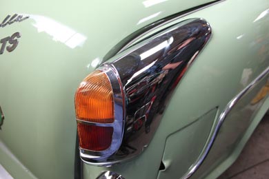 The rear light of a Borgward Isabella